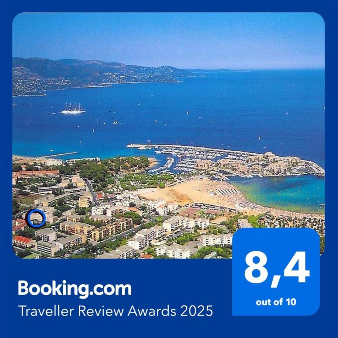 T2 Terrasse, Bormes Les Mimosas La Faviere, 5 Pers, 5 Mn A Pieds Des Plages Et Commerces Kültér fotó